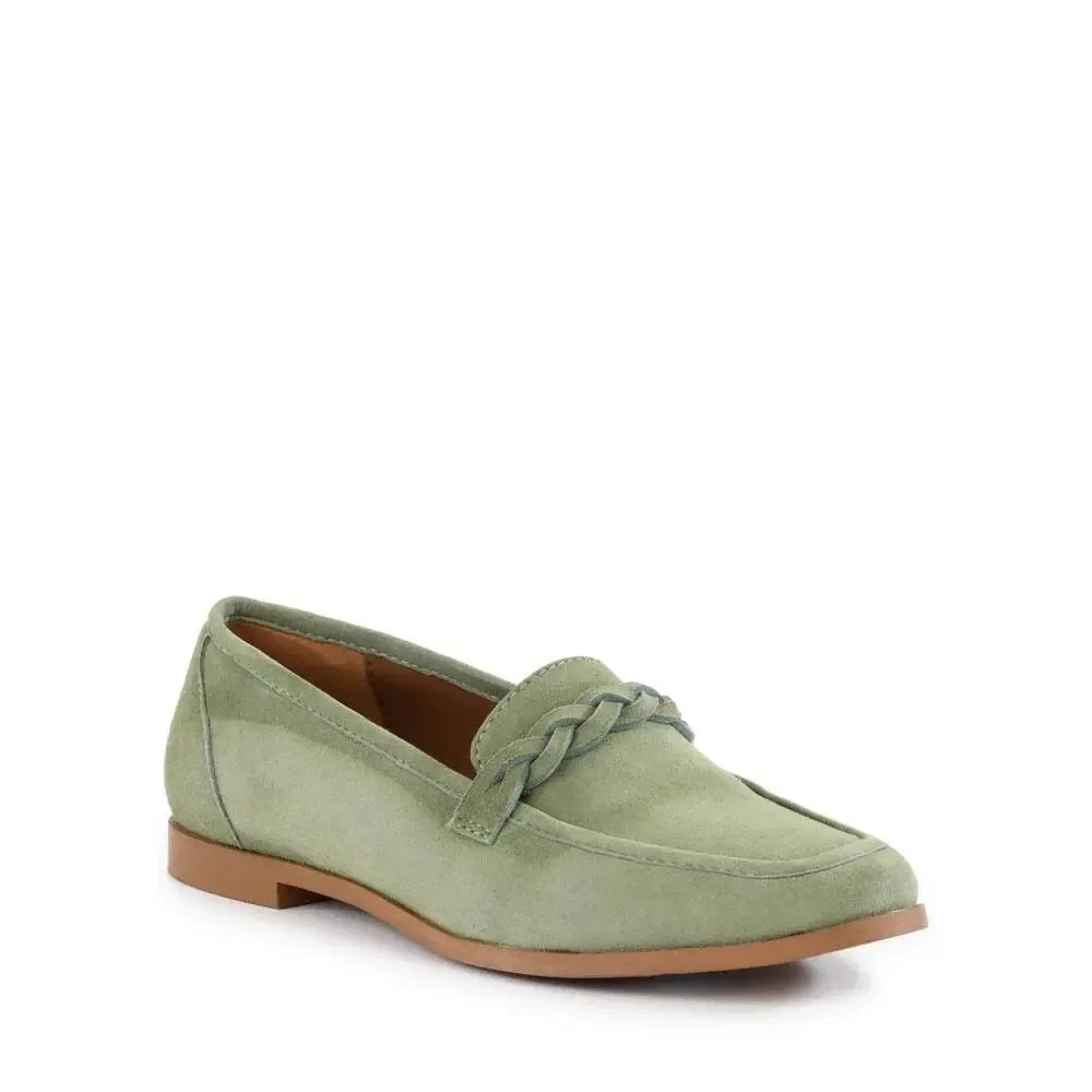 SEYCHELLES Afternoon Stroll Suede Loafer Sage Size 8.5